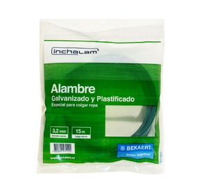 Alambre 3,2 mmx 15 mt plastificado Inchalam