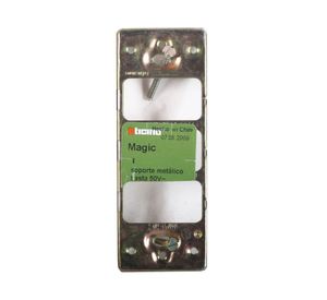 Placa aluminio oxidal 2 puestos Bticino