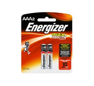 Pila alcalina Max AAA 2 unidades Energizer