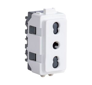 Módulo tomacorriente 10/16A 2P+T Génesis blanco Schneider