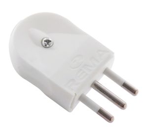 Enchufe macho convertible marfil 10 a 2 p + t Rema