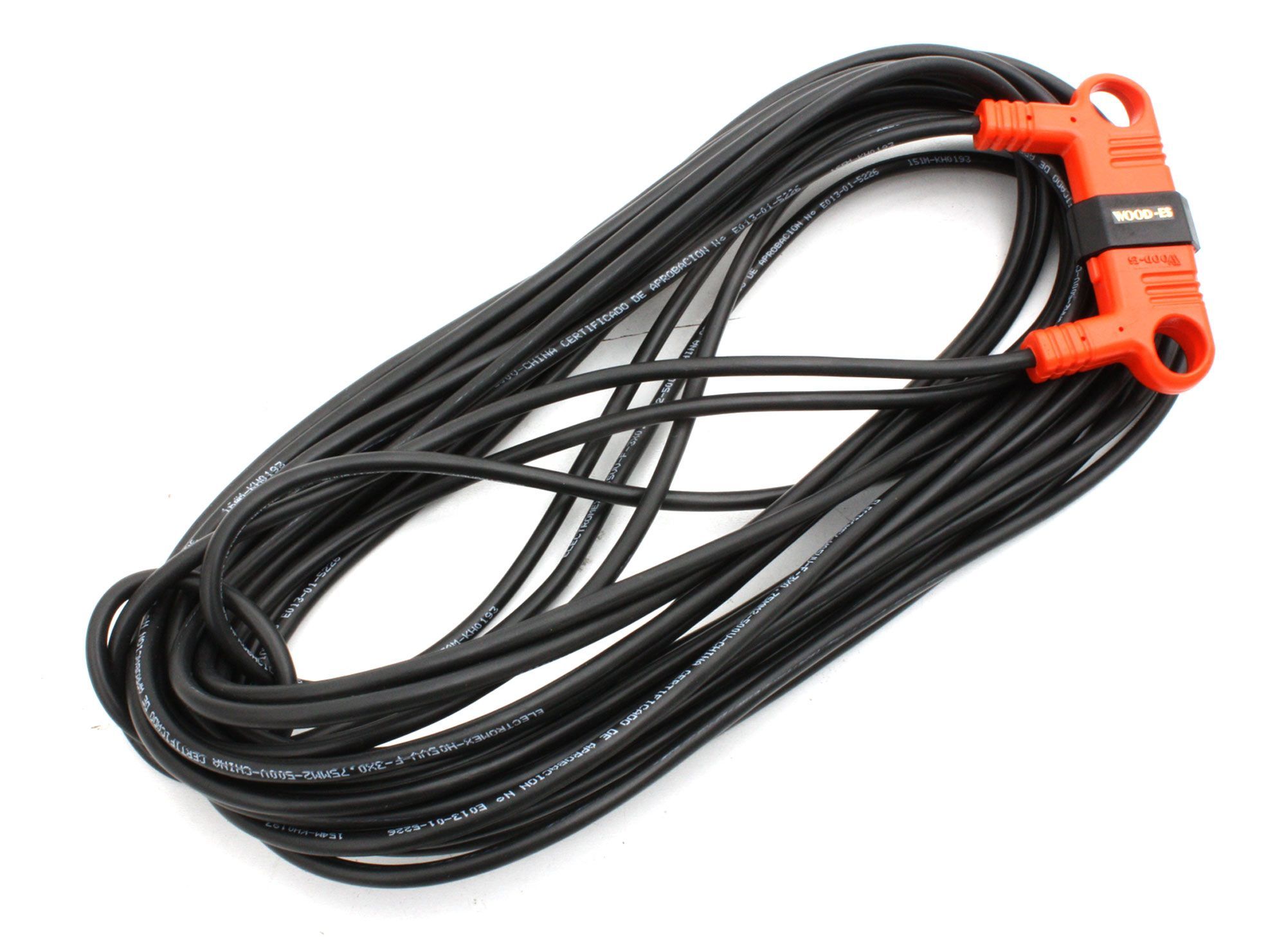 Alargador 15 m Simple negro Wood-es