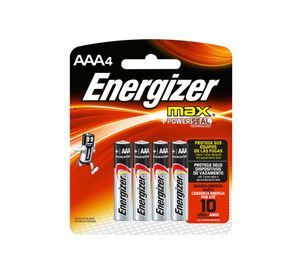 Pila alcalina Max AAA 4 unidades Energizer
