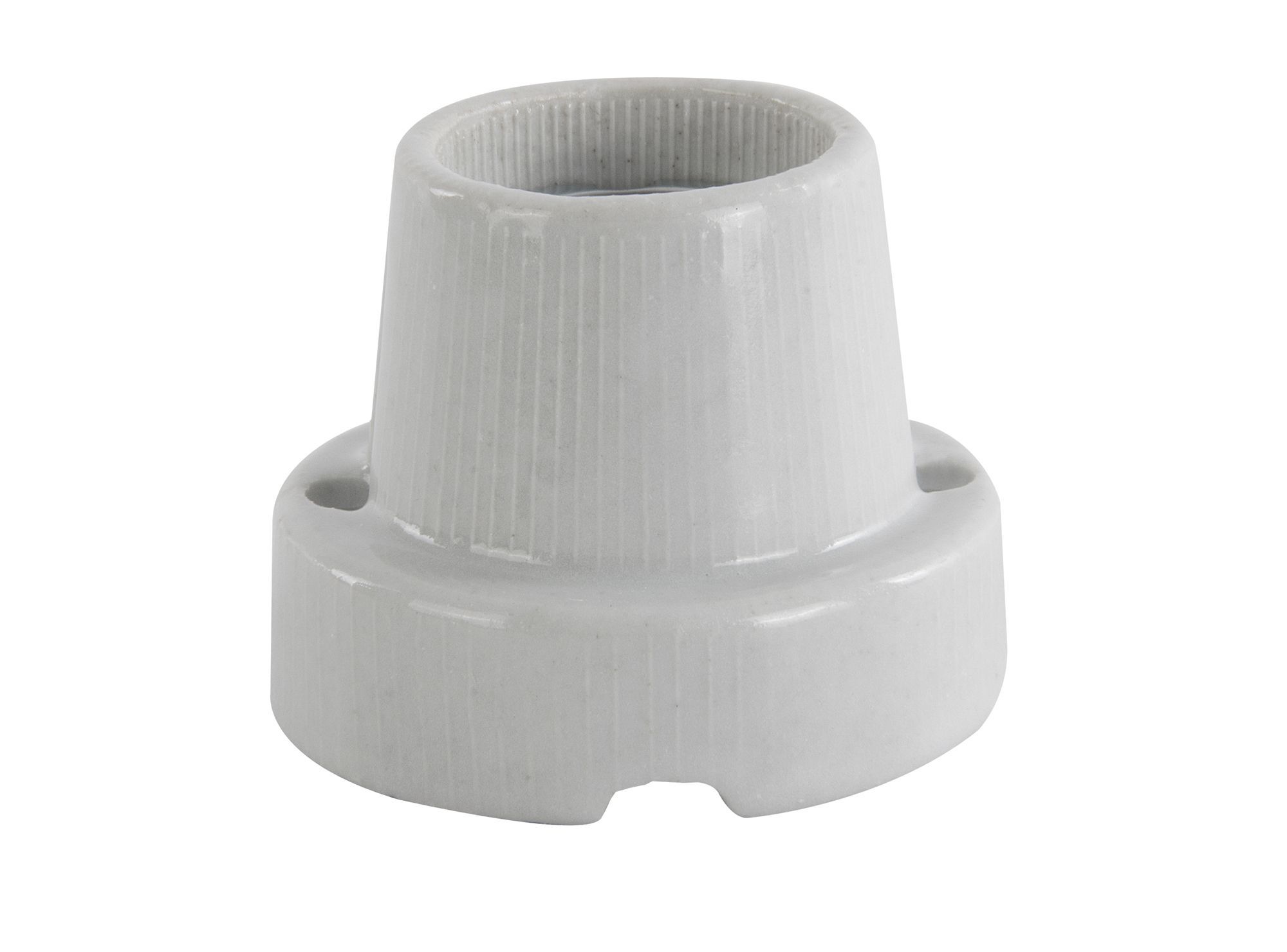 Portalámpara base recta semi rosca E27 2200w porcelana Rema