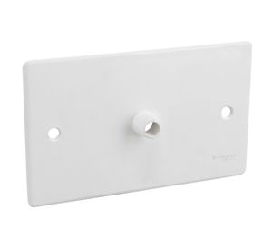 Tapa plástica caja con salida cable Schneider