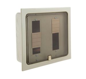 Tablero metálico embutir din 18 módulos Saime