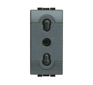 Módulo toma 2P+T antracita Bticino