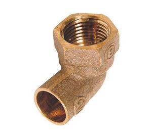 Codo de bronce 3/8 x 1/2 so hi Nibsa