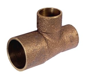 Tee de bronce 3/4 x 1/2 x 1/2 so so so Nibsa