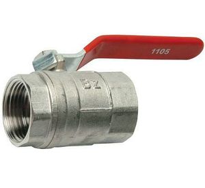 Válvula bola paso total 1'' metal zincada Bronzzo