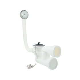 Desagüe tina 1 1/2'' con rebalse y sifón Hoffens