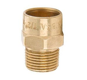 Terminal de bronce 1/2 x 3/8 so he Nibsa