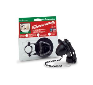 Flapper tapón estanque wc goma negro con cadena Fluidmaster