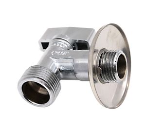 Llave angular bola 1/2 x 3/4'' HEHE cromada Tres.