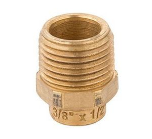 Terminal de bronce 3/8 x 1/2'' so he Nibsa