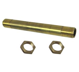 Niple bronce eléctrico 75mm con 2 tuercas. Grifesa