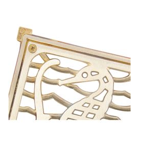 Rejilla pileta 140mm cuadrada bronce Poli