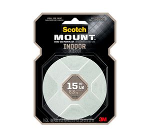 Cinta montaje doble faz Interior 2.54 cm x 3.17 m