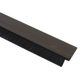 Burlete listón para puertas autoadhesivo café.