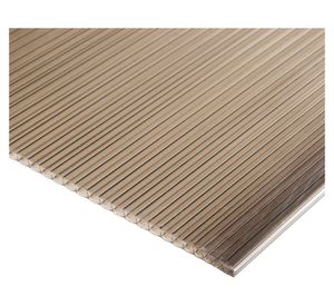 Alveolar 4x1050x2900 mm policarbonato bronce