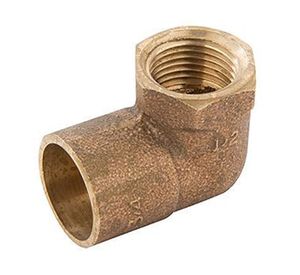 Codo de bronce 3/4 x 1/2 so hi Nibsa