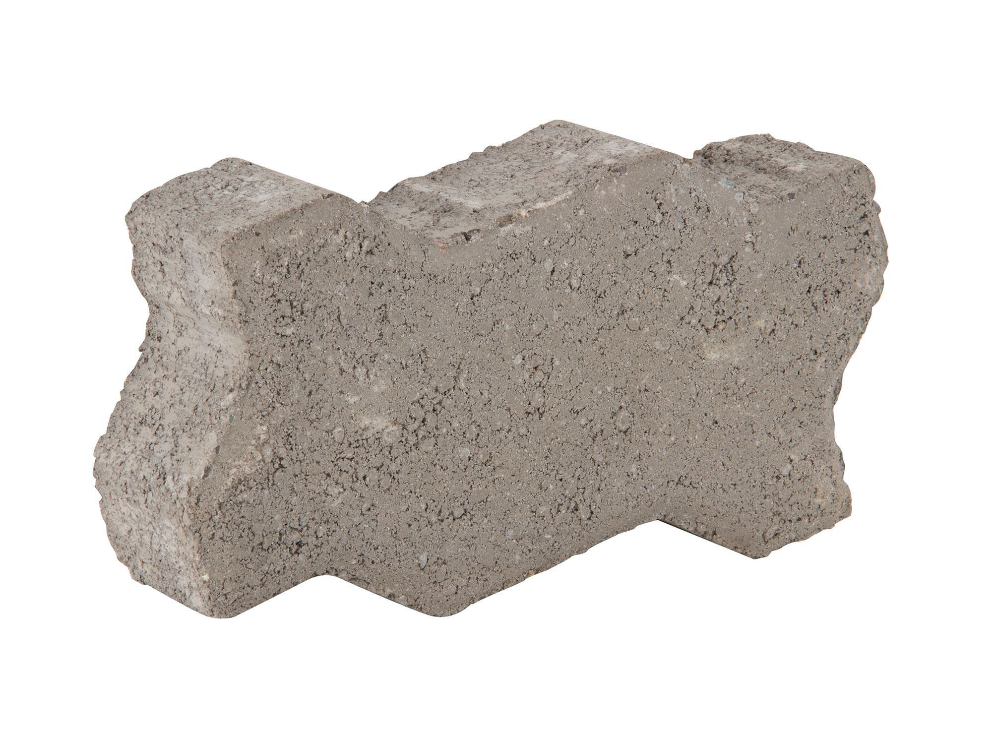 Adocreto liso 11x22x6 cm gris grau