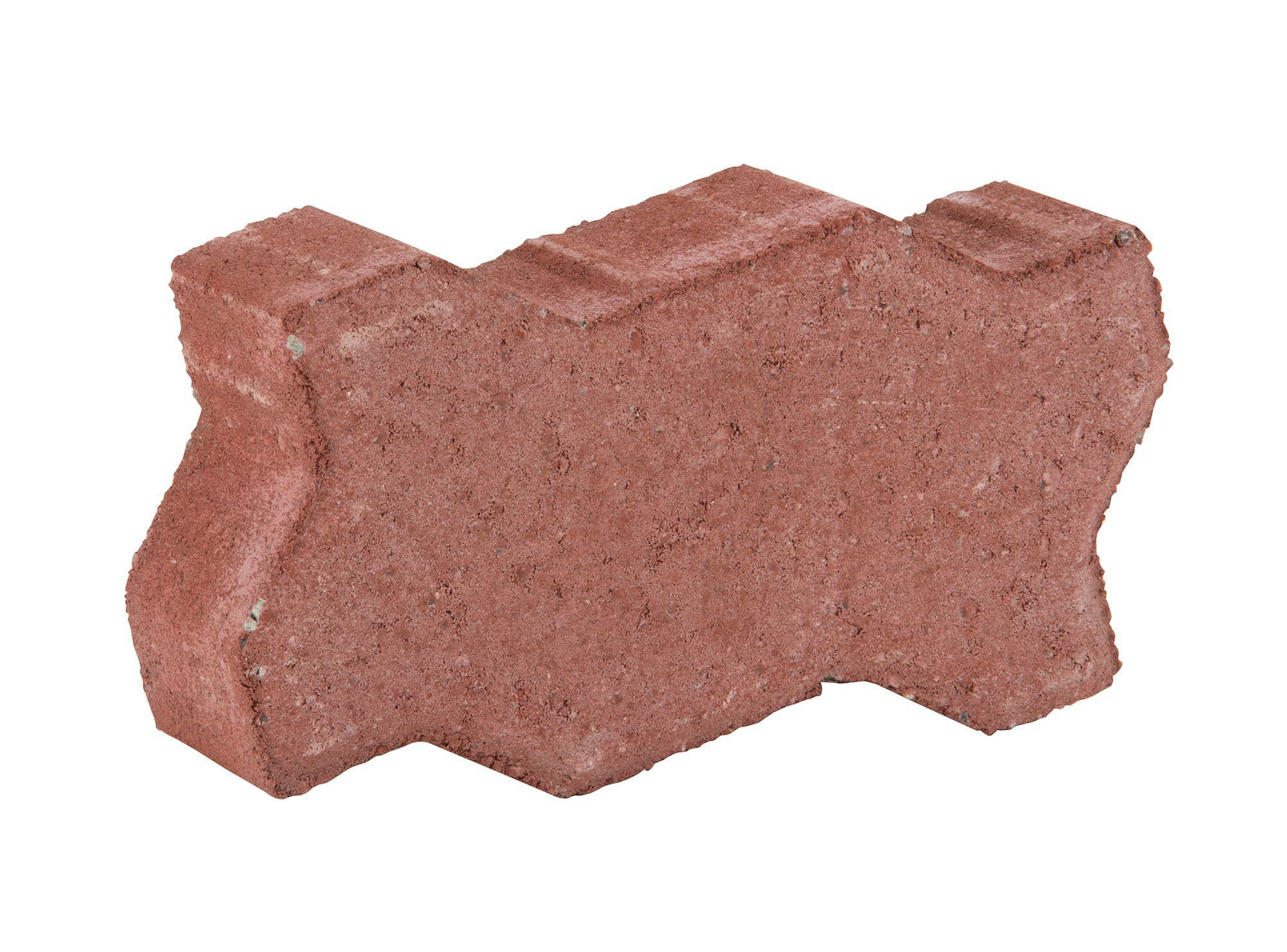 Adocreto liso 11 x 22 x 6 cm europa rojo grau
