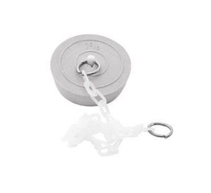 Tapón 1 5/8 con cadena Goma hogar