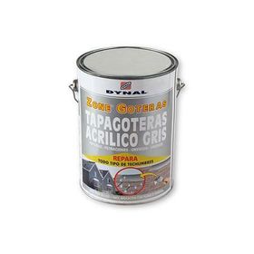 Tapagoteras acrílico 1 galón zone goteras gris claro dynal