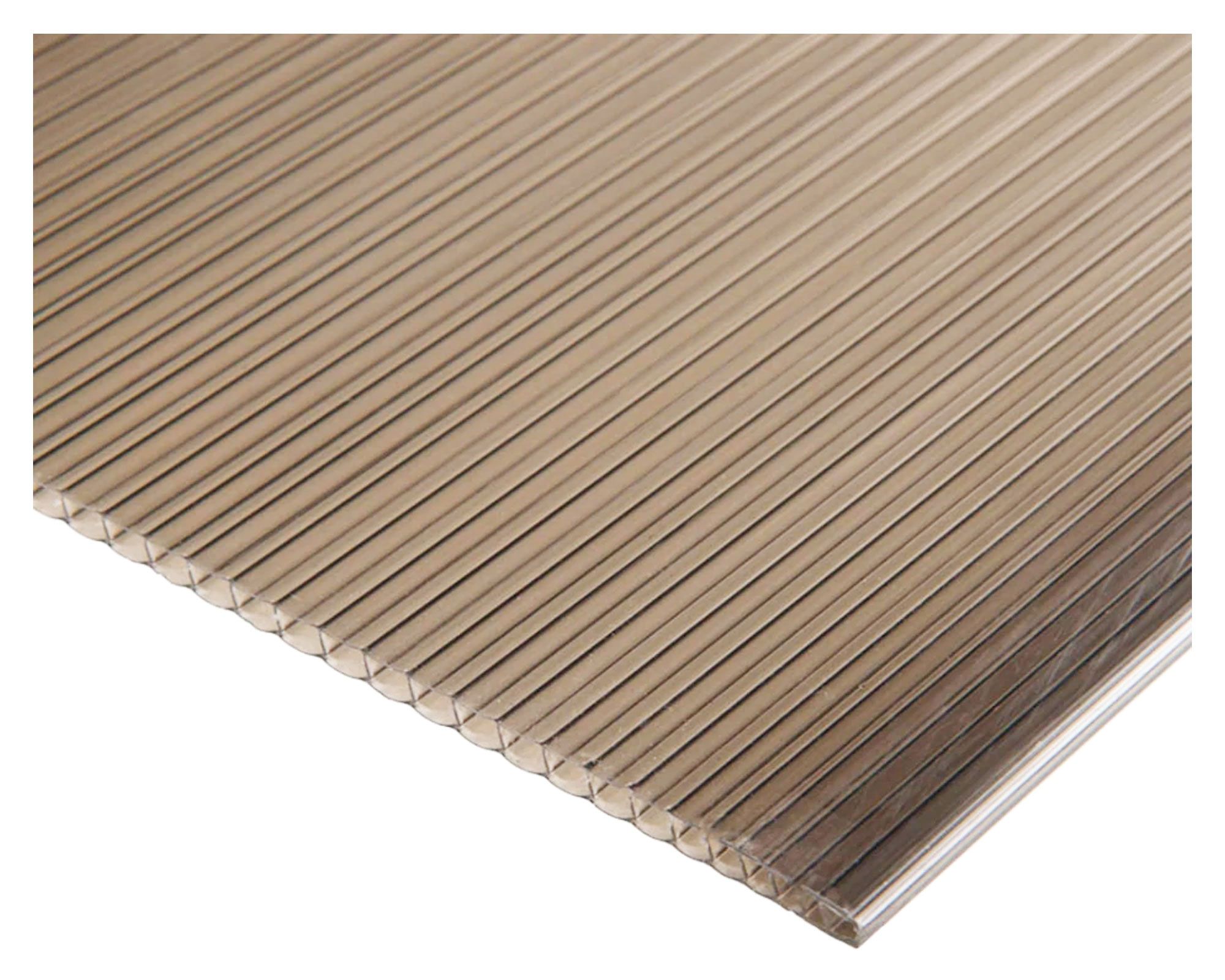 Alveolar 4x2100x2900 mm policarbonato bronce