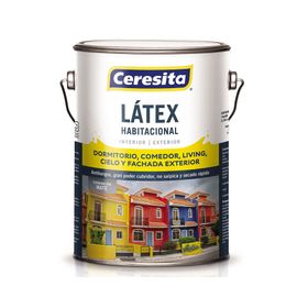 Látex 1 galón habitacional blanco mate ceresita