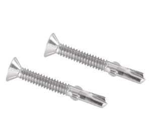 Tornillo 10-24 x 1.7/16'' winger madera metal plana x100 unidades Imporper