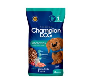 Alimento cachorro 8 kg carne pollo y leche champion dog