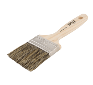 Brocha 2 1/2'' plana cerda gris hela