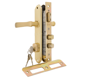 Cerradura embutida manilla acceso bronce 1080-914 Scanavini