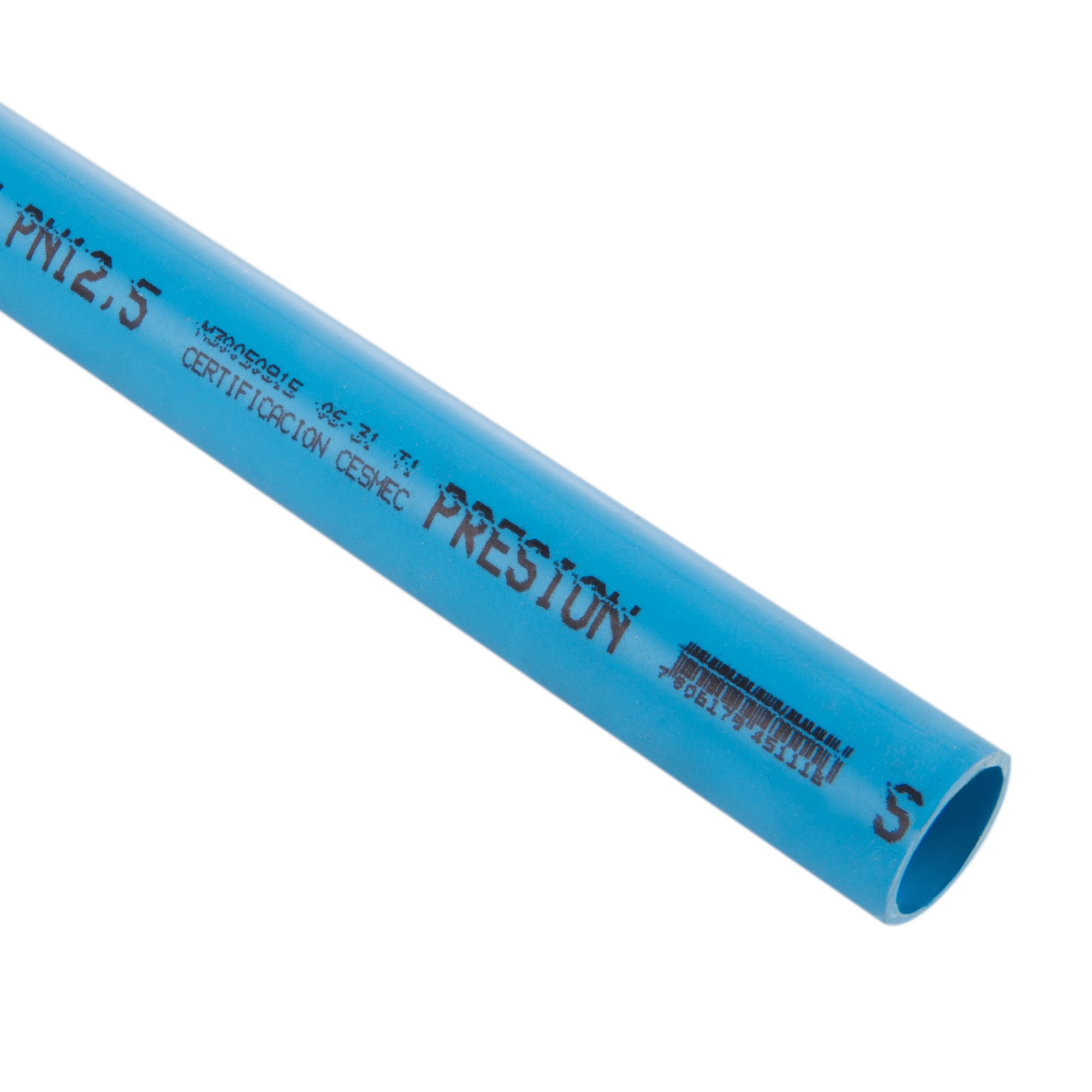 Tubería hidráulica 25 mm x1 m clase 10 PVC