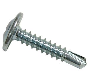 Tornillo autoperforante cabeza Truss con golilla 8 x 1 1/4'' zincado Imporper