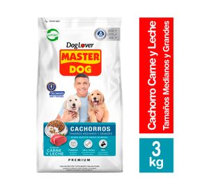 Alimento cachorro 3 kg carne y leche masterdog