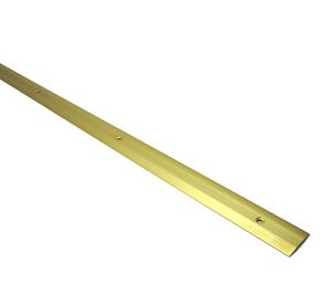 Cubrejunta aluminio oro con tornillo 1 mt Idaf