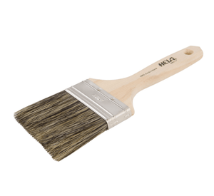 Brocha 3'' plana cerda gris hela