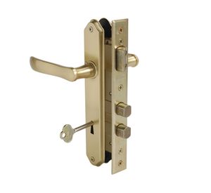 Cerradura embutida manilla dormitorio bronce 1050-914 Scanavini