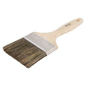 Brocha 4'' plana gris hela