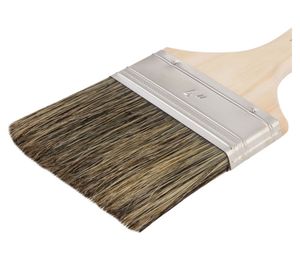 Brocha 4'' plana gris hela