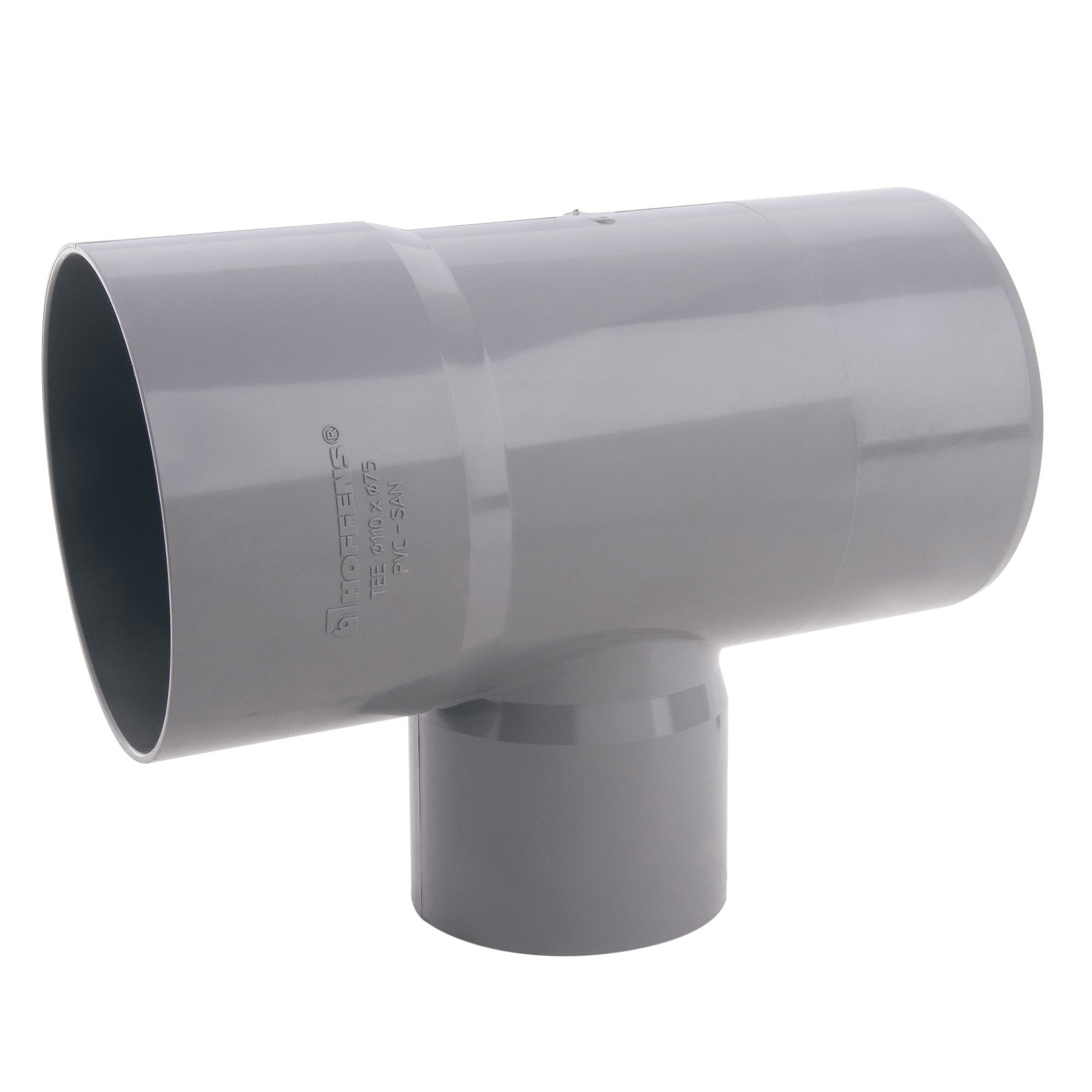 Tee reducción pvc sanitario 110 x 75 mm Hoffens