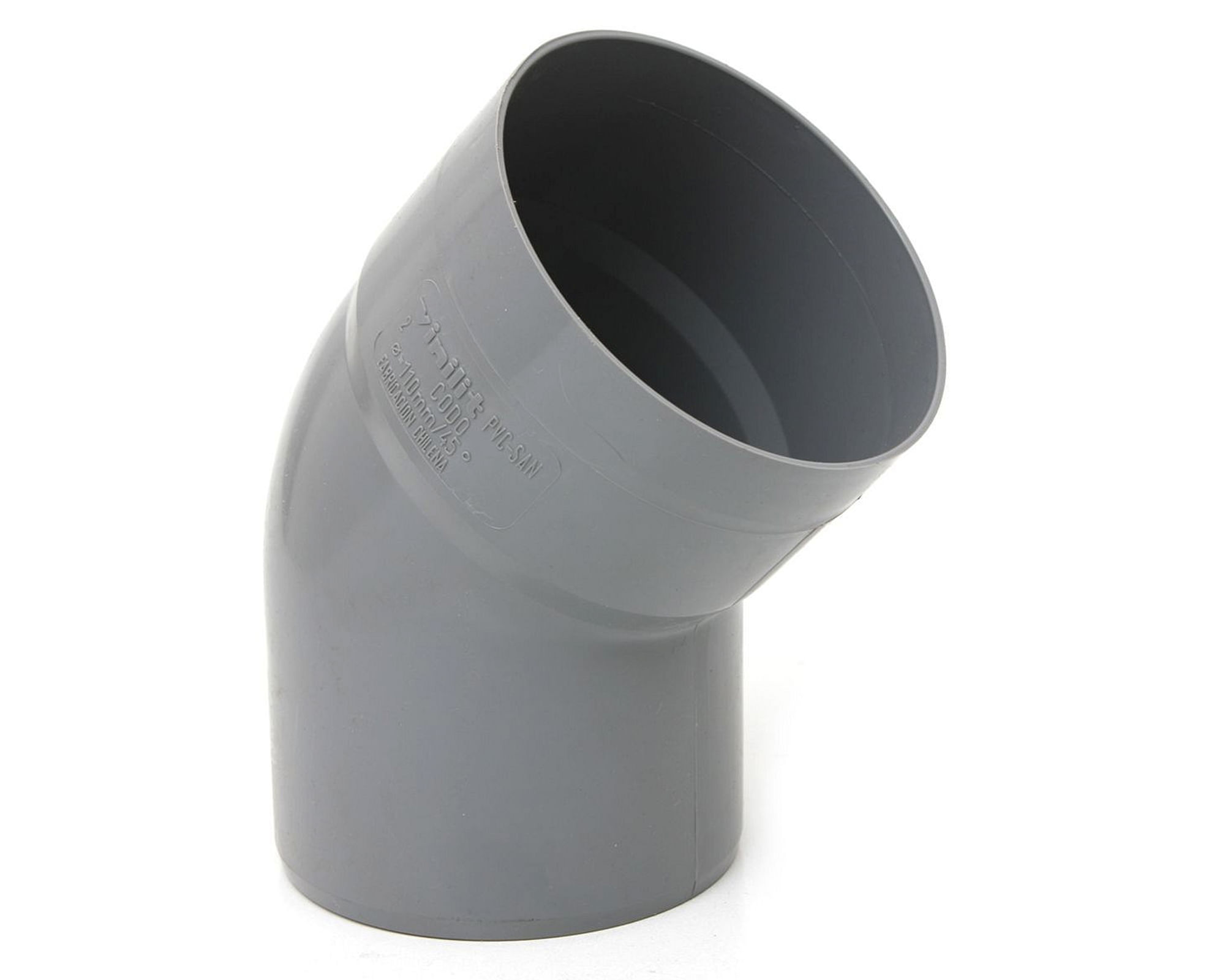 Codo pvc sanitario 45º 110 mm Hoffens