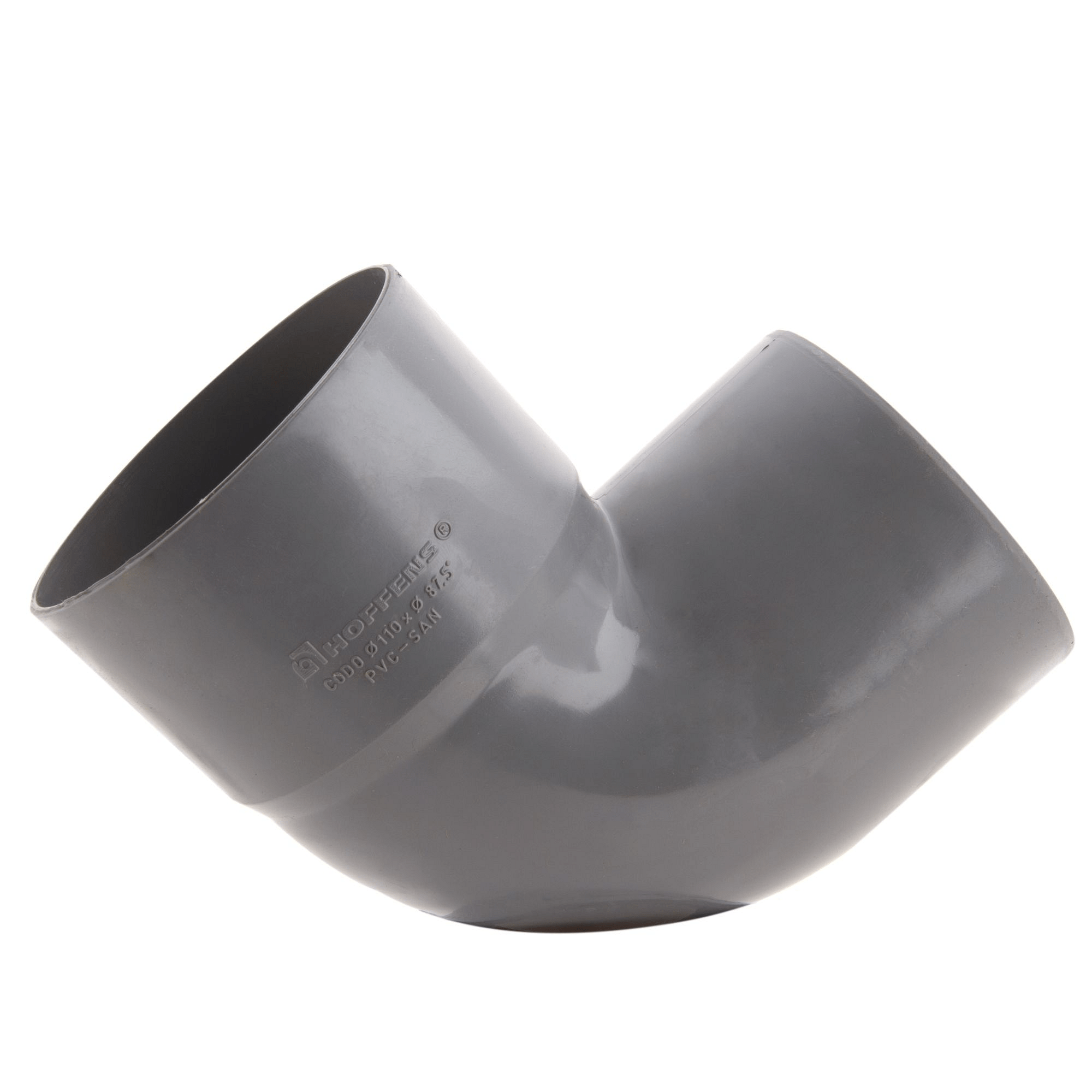 Codo pvc sanitario 87,5º 110 mm Hoffens