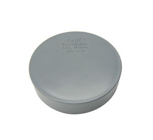 Tapa pvc sanitaria 75 mm gris Vinilit