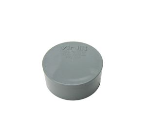 Tapa pvc sanitaria 40 mm gris Hoffens