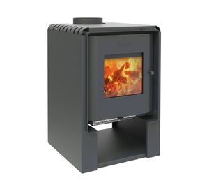 Estufa leña 9000W Scantek 360 gris