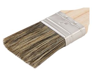 Brocha 2'' plana gris hela